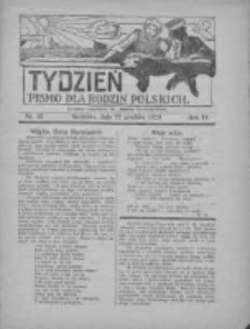 Tydzień: pismo dla rodzin polskich: dodatek niedzielny do "Gazety Szamotulskiej" 1929.12.22 R.4 Nr12