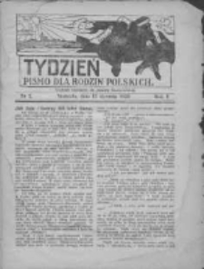 Tydzień: pismo dla rodzin polskich: dodatek niedzielny do "Gazety Szamotulskiej" 1930.01.12 R.5 Nr2