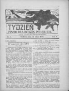 Tydzień: pismo dla rodzin polskich: dodatek niedzielny do "Gazety Szamotulskiej" 1930.02.16 R.5 Nr7