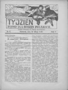 Tydzień: pismo dla rodzin polskich: dodatek niedzielny do "Gazety Szamotulskiej" 1930.02.23 R.5 Nr8