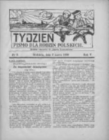 Tydzień: pismo dla rodzin polskich: dodatek niedzielny do "Gazety Szamotulskiej" 1930.03.02 R.5 Nr9