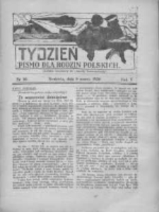 Tydzień: pismo dla rodzin polskich: dodatek niedzielny do "Gazety Szamotulskiej" 1930.03.09 R.5 Nr10