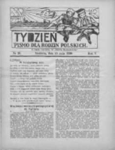 Tydzień: pismo dla rodzin polskich: dodatek niedzielny do "Gazety Szamotulskiej" 1930.05.18 R.5 Nr20