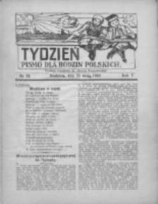 Tydzień: pismo dla rodzin polskich: dodatek niedzielny do "Gazety Szamotulskiej" 1930.05.25 R.5 Nr21