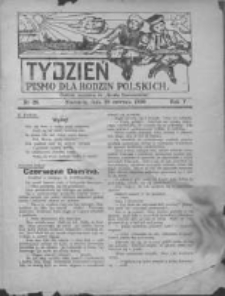 Tydzień: pismo dla rodzin polskich: dodatek niedzielny do "Gazety Szamotulskiej" 1930.06.29 R.5 Nr26