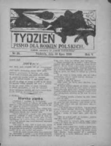 Tydzień: pismo dla rodzin polskich: dodatek niedzielny do "Gazety Szamotulskiej" 1930.07.13 R.5 Nr28