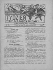 Tydzień: pismo dla rodzin polskich: dodatek niedzielny do "Gazety Szamotulskiej" 1930.10.12 R.5 Nr40