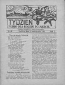 Tydzień: pismo dla rodzin polskich: dodatek niedzielny do "Gazety Szamotulskiej" 1930.10.19 R.5 Nr41