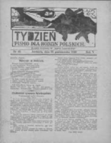 Tydzień: pismo dla rodzin polskich: dodatek niedzielny do "Gazety Szamotulskiej" 1930.10.26 R.5 Nr42