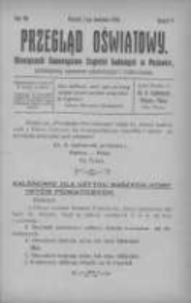 Przegląd Oświatowy: miesiecznik Towarzystwa Czytelni Ludowych w Poznaniu: poświęcony sprawom oświatowym i kulturalnym 1912.04.01 R.7 Z.4