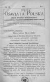 Oświata Polska: organ Wydziału Wykonawczego Zjednoczenia Polskich Towarzystw Oświatowych 1930 R.7 Nr1