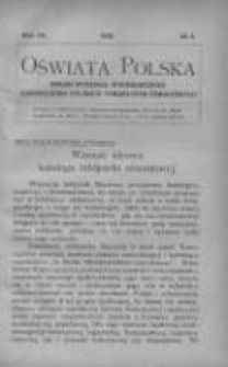 Oświata Polska: organ Wydziału Wykonawczego Zjednoczenia Polskich Towarzystw Oświatowych 1930 R.7 Nr3