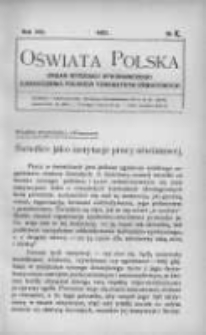 Oświata Polska: organ Wydziału Wykonawczego Zjednoczenia Polskich Towarzystw Oświatowych 1931 R.8 Nr2