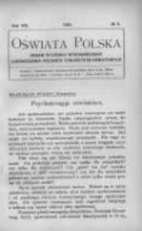 Oświata Polska: organ Wydziału Wykonawczego Zjednoczenia Polskich Towarzystw Oświatowych 1931 R.8 Nr3