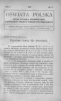 Oświata Polska: organ Wydziału Wykonawczego Zjednoczenia Polskich Towarzystw Oświatowych 1933 R.10 Nr3