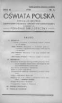 Oświata Polska: dwumiesięcznik Zjednoczenia Polskich Towarzystw Oświatowych z dodatkiem p.n.Poradnik Bibljoteczny 1934 R.11 Nr5