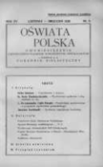 Oświata Polska: dwumiesięcznik Zjednoczenia Polskich Towarzystw Oświatowych z dodatkiem p.n.Poradnik Bibljoteczny 1938 listopad/grudzień R.15 Nr5