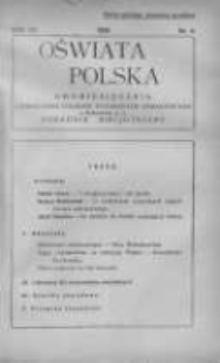 Oświata Polska: dwumiesięcznik Zjednoczenia Polskich Towarzystw Oświatowych z dodatkiem p.n.Poradnik Bibljoteczny 1935 R.12 Nr4