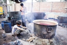 Fabryka słynnych tkanin (Indie)