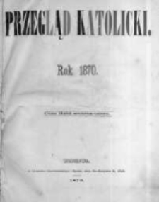 Przegląd Katolicki. 1870.01.06 R.8 nr1