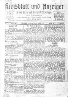 Kreisblatt und Anzeiger für den Kreis und die Stadt Krotoschin 1919.01.02 R.71 Nr1