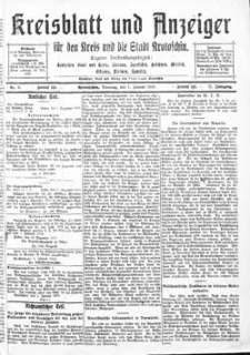 Kreisblatt und Anzeiger für den Kreis und die Stadt Krotoschin 1919.01.07 R.71 Nr3
