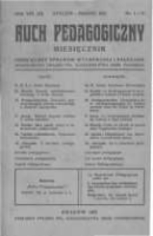 Ruch Pedagogiczny. 1921 R.8(10) nr1-3
