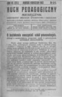 Ruch Pedagogiczny. 1922 R.9(11) nr3-4