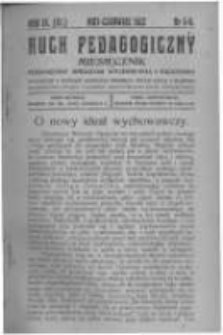 Ruch Pedagogiczny. 1922 R.9(11) nr5-6