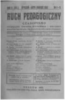 Ruch Pedagogiczny. 1923 R.10(12) nr1-3