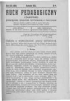 Ruch Pedagogiczny. 1926 R.13(15) nr4