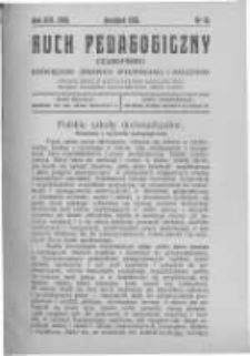 Ruch Pedagogiczny. 1926 R.13(15) nr10