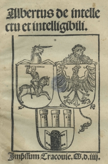 Albertus De intellectu et intelligibili