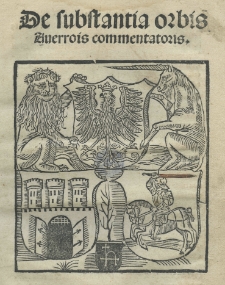 De substantia orbis Averrois commentatoris