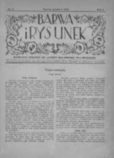 Barwa i Rysunek: bezpłatny dodatek do "Gazety Malarskiej" dla młodzieży 1928 grudzień R.1 Nr8
