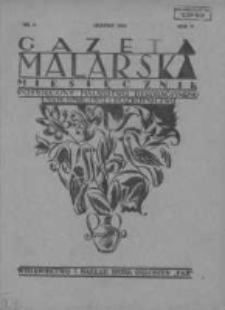 Gazeta Malarska: miesięcznik poświęcony malarstwu dekoracyjnemu, lakiernictwu i pozłotnictwu: organ Związku Cechów Malarskich i Lakierniczych 1929 sierpień R.2 Nr8