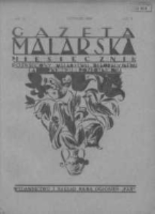 Gazeta Malarska: miesięcznik poświęcony malarstwu dekoracyjnemu, lakiernictwu i pozłotnictwu: organ Związku Cechów Malarskich i Lakierniczych 1929 listopad R.2 Nr11
