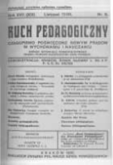 Ruch Pedagogiczny. 1930 R.17(19) nr9