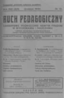 Ruch Pedagogiczny. 1930 R.17(19) nr10
