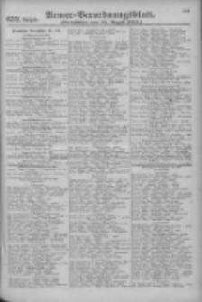 Armee-Verordnungsblatt. Verlustlisten 1915.08.25 Ausgabe 652