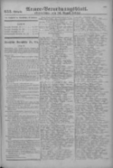 Armee-Verordnungsblatt. Verlustlisten 1915.08.26 Ausgabe 653
