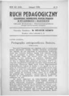 Ruch Pedagogiczny. 1932 R.19(21) nr9