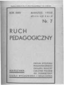 Ruch Pedagogiczny. 1934-1935 R.24 nr7