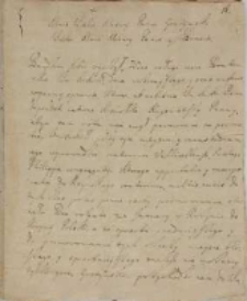 List Adama Konarzewskiego do Andrzeja Borka Gostyńskiego (zm. a. 1691), dziedzica Gostynia i Świętej Góry, zachwalający zgromadzenie filipinów oraz zawierający prośbę o przekazanie własnych gruntów dla szerzenia kultu Bożego