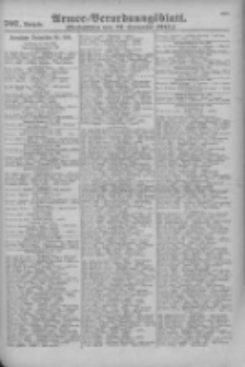 Armee-Verordnungsblatt. Verlustlisten 1915.09.27 Ausgabe 707