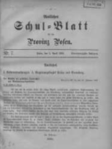 Amtliches Schul-Blatt für die Provinz Posen 1908.04.05 Jg.41 Nr7