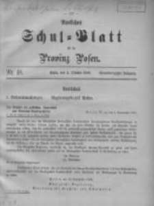 Amtliches Schul-Blatt für die Provinz Posen 1908.10.05 Jg.41 Nr18