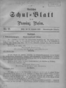 Amtliches Schul-Blatt für die Provinz Posen 1908.11.20 Jg.41 Nr21