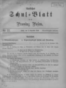 Amtliches Schul-Blatt für die Provinz Posen 1908.12.05 Jg.41 Nr22