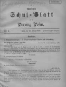Amtliches Schul-Blatt f&uuml;r die Provinz Posen 1909.02.20 Jg.42 Nr4